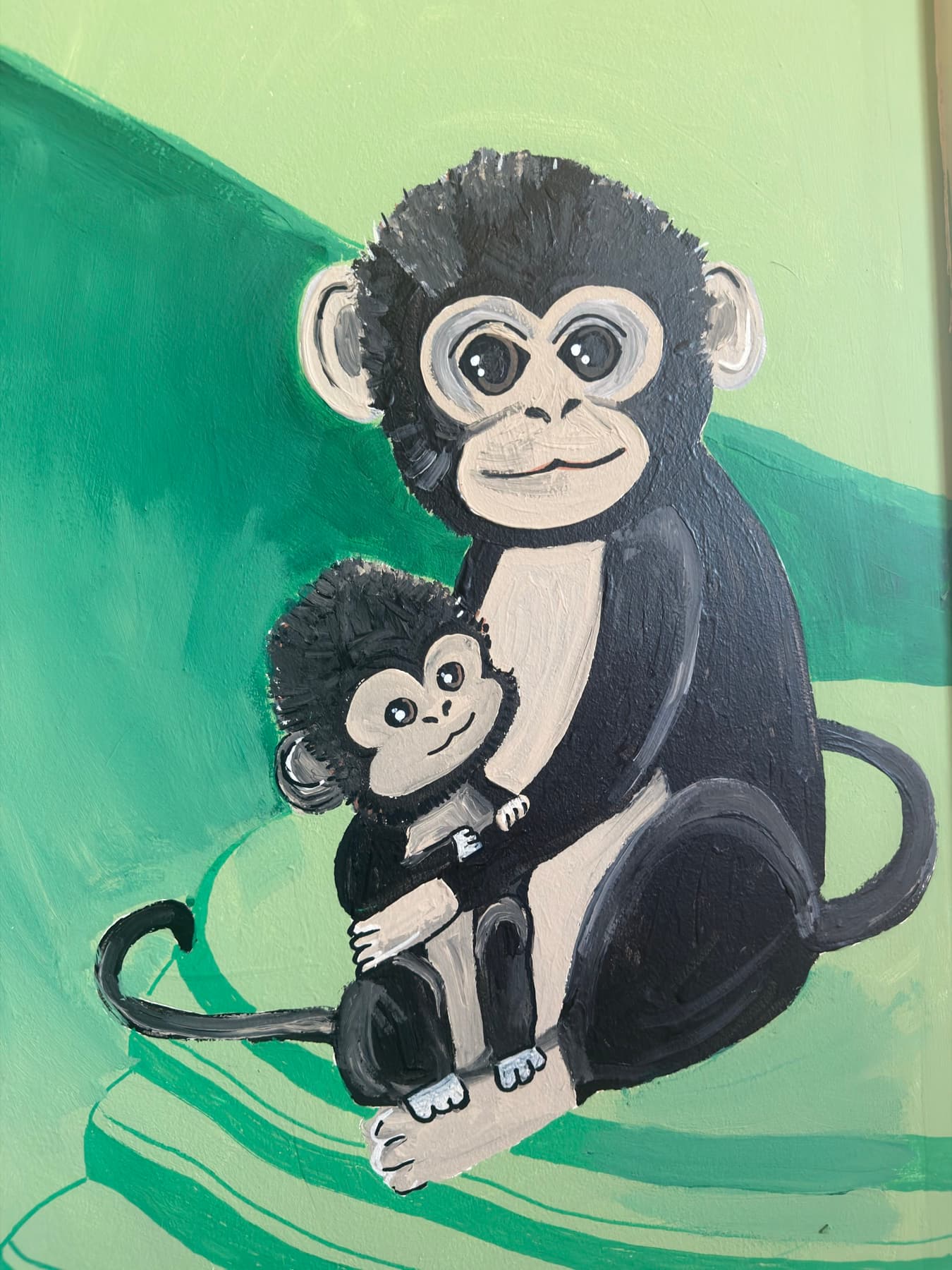 Le singe et son petit
